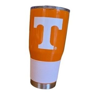 Tennessee Volunteers NCAA 30oz Stainless Steel Tumbler Orange White Power T Logo